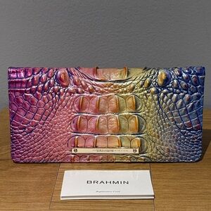Brahmin Magic Ombre Melbourne Ady Wallet New K591708 Rare!